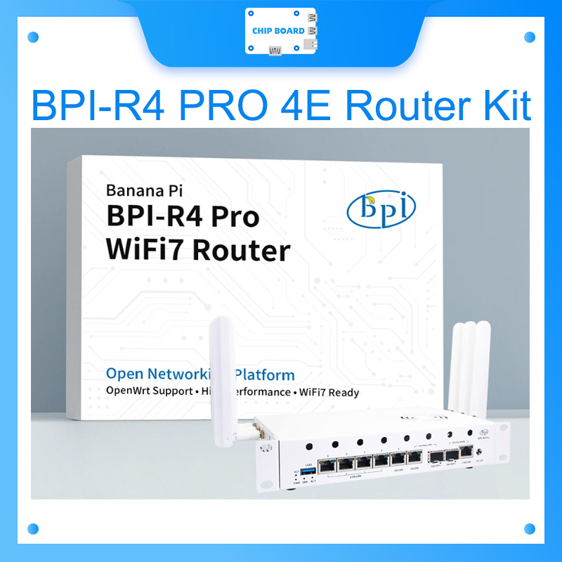 Bananapi Bpi R4 Wifi 7 - مجموعة راوتر Banana Pi BPI-R4 PRO