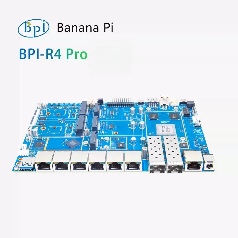 Bananapi Bpi R4 Wifi 7 - لوحة تطوير راوتر مفتوحة المصدر Banana
