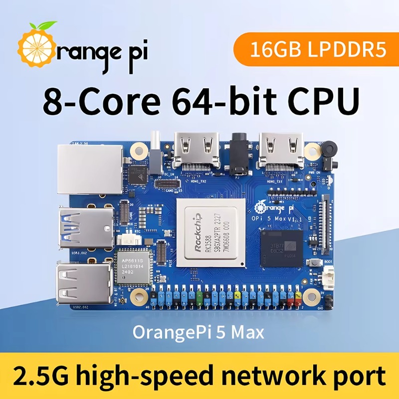 【عرض ساخن】لوحة تطوير Orange Pi - مراجعة Orange Pi 5 Max Rk3588 وسعره