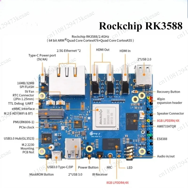 أورانج باي 5 بلس RK3588 SBC بذ - مراجعة Rk3588 Mini Pc Board وسعره