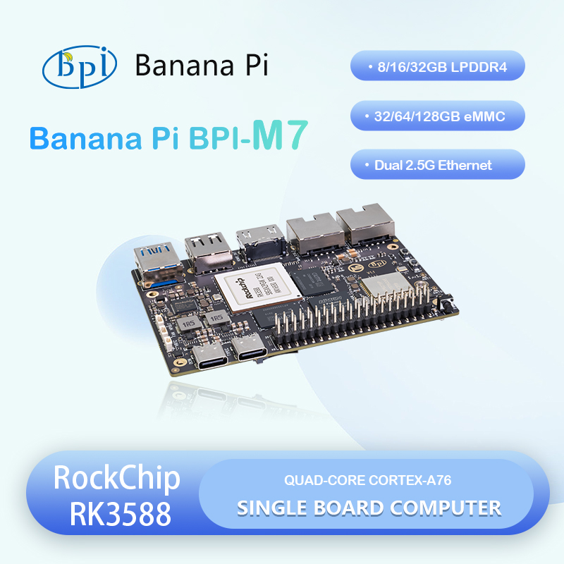 Banana Pi Bpi-m7 Rockchip Rk35 - مراجعة Banana Pi Bpi M7 Rk3588 وسعره