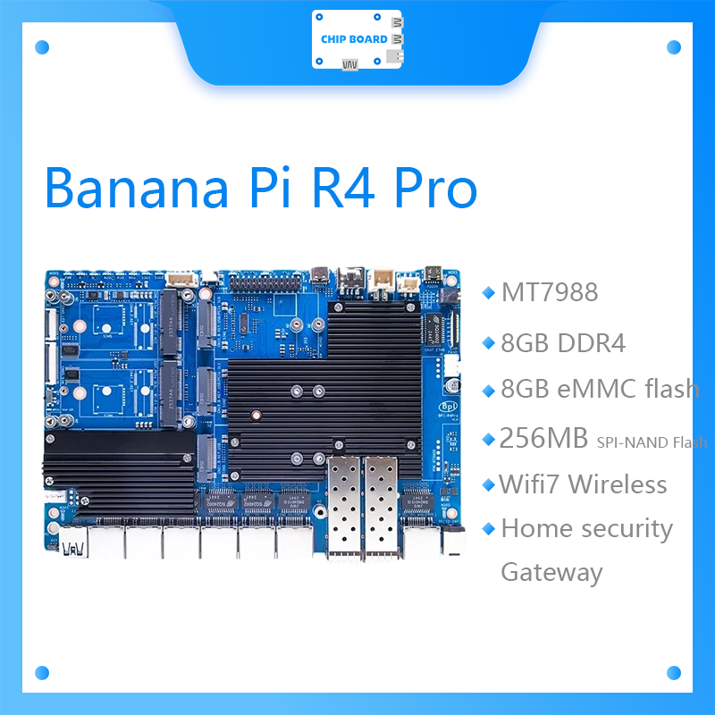 يقدم لوحة Banana Pi BPI-R4 Pro - مراجعة Bananapi Bpi R4 Wifi 7 وسعره