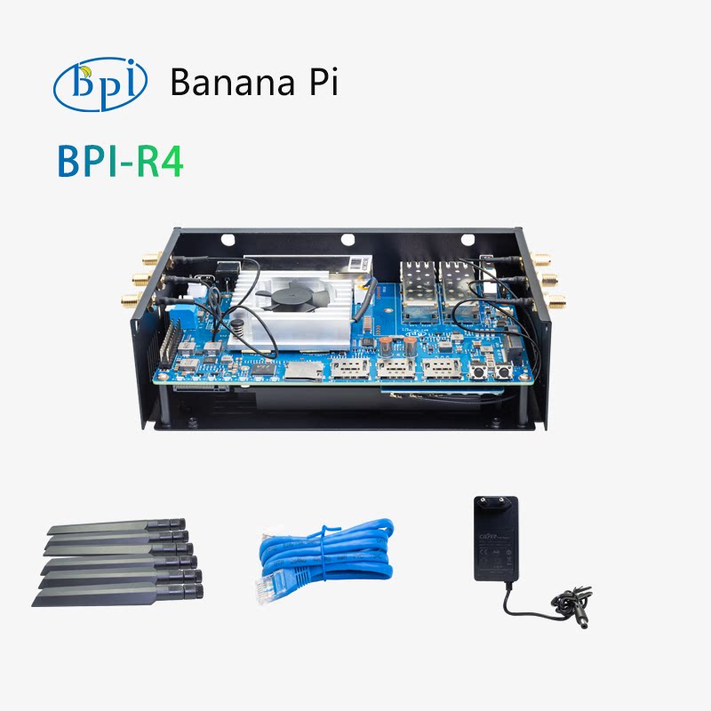 لوحة تطوير راوتر واي فاي 7 من  - مراجعة Bananapi Bpi R4 Wifi 7 وسعره